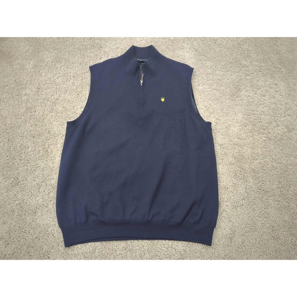 Fairway & Greene Other - Fairway & Greene Sweater Vest Mens XL Merino Wool Spanish Oaks Golf Club Acorn
